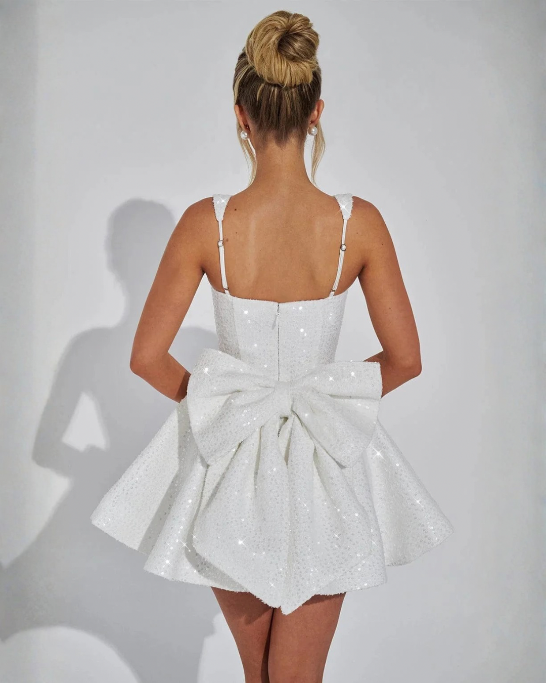 Victoria Dazzling Sequin Bow | Mini Dress