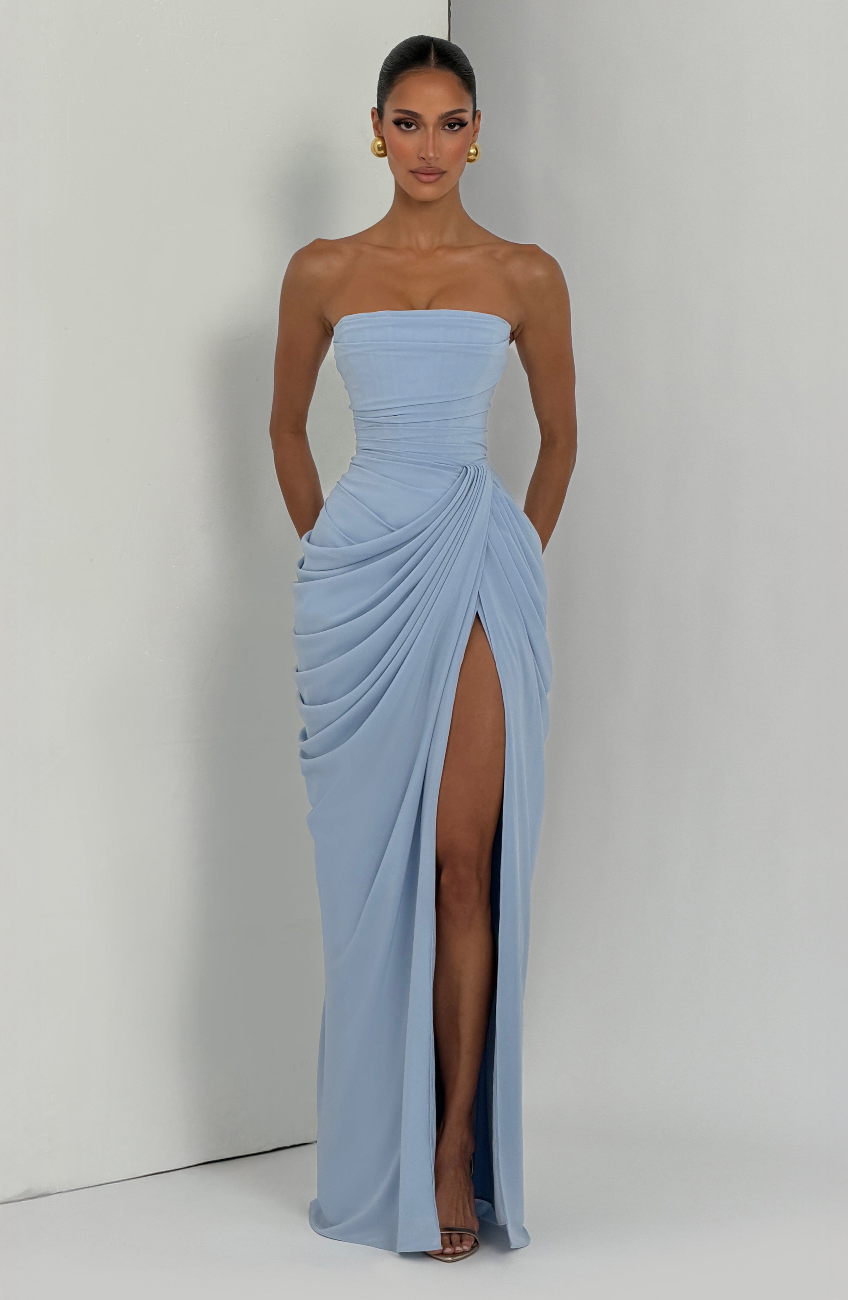Cyra Maxi Dress - Glacier Blue